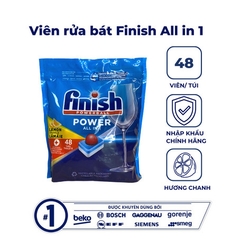 Viên Rửa Chén Finish All In 1 48 Viên Hương Chanh