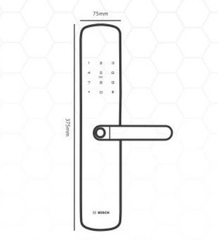 Khóa Cửa Vân Tay BOSCH ID 60 EU GRAY APP