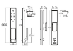 Khóa Vân Tay Cửa Gỗ AVOLOCK AL-82FRVT-B