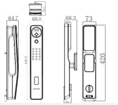 Khóa Vân Tay Cửa Gỗ AVOLOCK AL-85FRVT-B