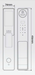 Khóa Điện Tử KASSLER KL-868 CNC BLUE GREY APP