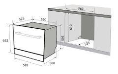 Máy Rửa Chén KAFF KF-BISMS8 Plus