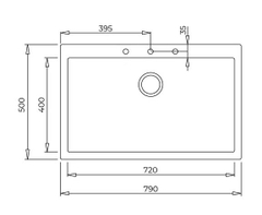 Chậu đá nhân tạo TEKA 72.40 TG V.AUTO GRIS PIEDRA