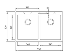 Chậu đá nhân tạo TEKA FORSQUARE 2B 790 BLACK