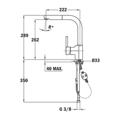 Vòi rửa TEKA ARK 938 (239381210)