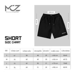 Quần short nỉ Streetwear form rộng Unisex MACUZZ MQS034-022302