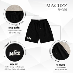 Quần short nỉ Streetwear form rộng Unisex MACUZZ MQS034-022302