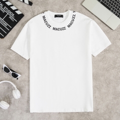 Áo phông cổ tròn Unisex 2 màu Đen Trắng chất Cotton MACUZZ MTS007-012301