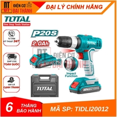 Máy khoan búa dùng pin 20V Total TIDLI20012