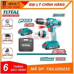 Máy khoan búa dùng pin 20V Total TIDLI200215