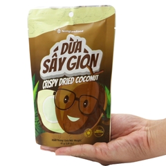 Dừa Bến Tre Sấy Giòn Nonglamfood | Crispy Dried Ben Tre Coconut | Healthy Snack