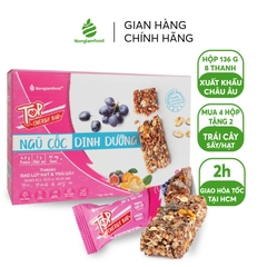 Thanh Gạo Lứt Ngũ Cốc Nonglamfood hộp 8 thanh 136g | Healthy Snack