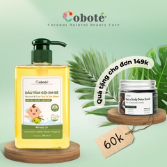 Dầu Tắm Gội Em Bé Coboté - Nourish & Care Top To Toe Wash 280ml
