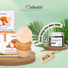 XÀ PHÒNG TẨY TẾ BÀO CHẾT - Coco Miracle Body Scrub Soap - Sả tươi