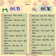 Set Hạt Nấu Sữa Hạt Dinh Dưỡng Mix Sẵn 7 Ngày [Tặng Đường Phèn] Cho Gia Đình Con Nhỏ, Mẹ Bầu, Người Già - OLEAF Sữa Hạt
