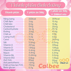 Ngũ Cốc Trái Cây Calbee Nhật Bản [Tặng Thêm 50g] 800G Ăn Kiêng Giảm Cân, Sữa Chua Dinh Dưỡng Ăn Sáng OLEAF - Ngũ Cốc Sấy
