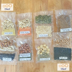 Set Hạt Nấu Sữa Hạt Dinh Dưỡng Mix Sẵn 7 Ngày [Tặng Đường Phèn] Cho Gia Đình Con Nhỏ, Mẹ Bầu, Người Già - OLEAF Sữa Hạt