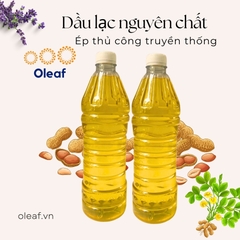 Dầu Đậu Phộng, Dầu Mè, Dầu Thực Vật 1Lit Ép Thủ Công Truyền Thống Loại 1 - Oleaf