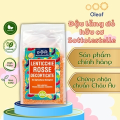Đậu Lăng Đỏ Hữu Cơ Sottolestelle - Nhập Khẩu Chính Ngạch Từ Ý - OLEAF Hạt Hữu Cơ