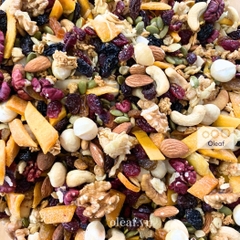 Granola Siêu Hạt Ngũ Cốc Ăn Kiêng Giảm Cân VIP Siêu Hạt, Không Yến Mạch, OLEAF Dinh Dưỡng Eat Clean