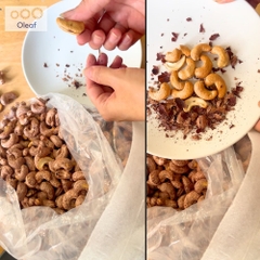 Hạt Điều Rang Muối Chất Lượng Loại 1, Giòn Thơm Không Hôi Dầu OLEAF
