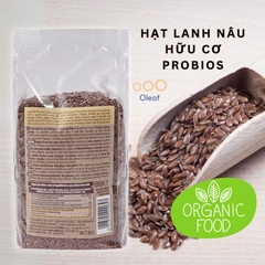 Hạt Lanh Nâu - Vàng Hữu Cơ 500g Probios Nhập Khẩu Từ Ý - Thực Phẩm Hữu Cơ, Đẹp Da, Giữ Dáng - OLEAF Hạt Hữu Cơ