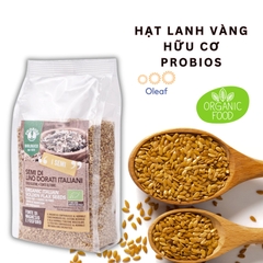 Hạt Lanh Nâu - Vàng Hữu Cơ 500g Probios Nhập Khẩu Từ Ý - Thực Phẩm Hữu Cơ, Đẹp Da, Giữ Dáng - OLEAF Hạt Hữu Cơ