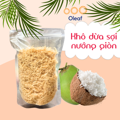 Khô Dừa Sợi Nướng Thơm Giòn Loại 1- Đặc Sản Bến Tre - OLEAF Trái Cây Sấy