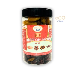 Trái Cây Sấy Không Đường Mix 4 Vị Cho Mẹ Bầu Ăn Vặt Bổ Sung Dinh Dưỡng Đề Kháng - Oleaf Trái Cây Sấy