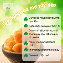 Mơ Sấy Dẻo Không Đường Thổ Nhĩ Kỳ Tốt Cho Mẹ Bầu - Smoothies Ăn Kiêng Giảm Cân - Oleaf Trái Cây Sấy