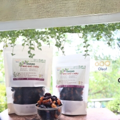 Nho Khô 3 Màu Mix Nho Nâu, Nho Đen, Nho Đỏ Nhập Khẩu Chính Ngạch Từ Chile - OLEAF Trái Cây Sấy Loại 1
