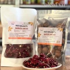 Nhân Và Quả Óc Chó Đỏ Nhập Khẩu Từ Mỹ, Hạt Dinh Dưỡng OLEAF, DATE Mới Thơm Ngon Bổ Dưỡng, Ăn Kiêng, Giảm Cân
