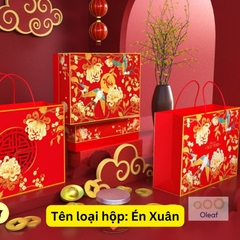 Combo Hạt Dinh Dưỡng Mix Hộp Quà Tết Cao Cấp Sang Trọng - Hộp Lớn 500gx3- Món Quà Ý Nghĩa Cho Sức Khỏe An Khang