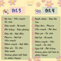 Set Hạt Nấu Sữa Hạt Dinh Dưỡng Mix Sẵn 7 Ngày [Tặng Đường Phèn] Cho Gia Đình Con Nhỏ, Mẹ Bầu, Người Già - OLEAF Sữa Hạt