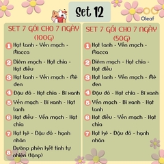 Set Hạt Nấu Sữa Hạt Dinh Dưỡng Mix Sẵn 7 Ngày [Tặng Đường Phèn] Cho Gia Đình Con Nhỏ, Mẹ Bầu, Người Già - OLEAF Sữa Hạt