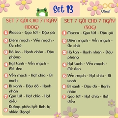 Set Hạt Nấu Sữa Hạt Dinh Dưỡng Mix Sẵn 7 Ngày [Tặng Đường Phèn] Cho Gia Đình Con Nhỏ, Mẹ Bầu, Người Già - OLEAF Sữa Hạt