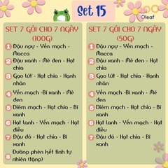 Set Hạt Nấu Sữa Hạt Dinh Dưỡng Mix Sẵn 7 Ngày [Tặng Đường Phèn] Cho Gia Đình Con Nhỏ, Mẹ Bầu, Người Già - OLEAF Sữa Hạt