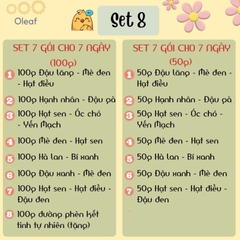 Set Hạt Nấu Sữa Hạt Dinh Dưỡng Mix Sẵn 7 Ngày [Tặng Đường Phèn] Cho Gia Đình Con Nhỏ, Mẹ Bầu, Người Già - OLEAF Sữa Hạt