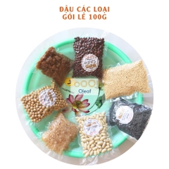 Đậu Và Hạt Dinh Dưỡng Sống Làm Sữa Hạt - 100gram Gói Lẻ Hạt Sống - Ăn Kiêng Giảm Cân, Tốt Cho Sức Khỏe - OLEAF