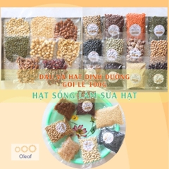 Đậu Và Hạt Dinh Dưỡng Sống Làm Sữa Hạt - 100gram Gói Lẻ Hạt Sống - Ăn Kiêng Giảm Cân, Tốt Cho Sức Khỏe - OLEAF