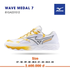 Giày Mizuno Wave Medal 7 Trắng Vàng