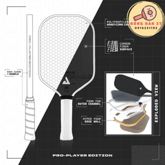 Vợt Pickleball Joola Perseus 16mm Mod TA-15 Pro Player Edition