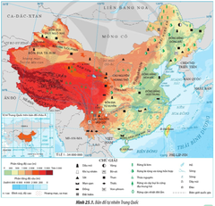 Bản đồ tự nhiên Trung Quốc