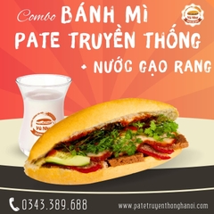 Pate truyền thống kèm nước gạo