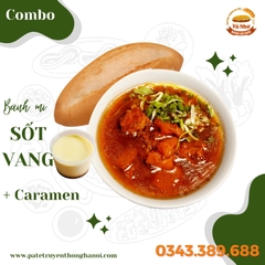 Sốt vang kèm caramen