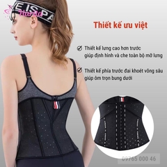 Đai latex gen nịt định hình eo thông hơi 11 xương cao cấp xuất Nhật