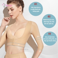 Áo gen nịt định hình bắp tay lưng sau hút mỡ giai đoạn 1 xuất Nhật