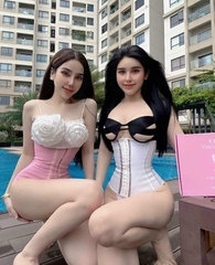 Đai gen nịt bụng latex giảm eo 9 xương sau hút mỡ eo cao cấp xuất Nhật