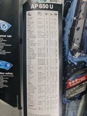 Gạt mưa BOSCH AP 650U 26 Sét Ghép Audi BMW Ford Mer Nissan Volvo...