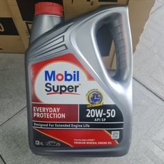 Nhớt khoáng 20W50 MOBIL Singapore Super (4L)